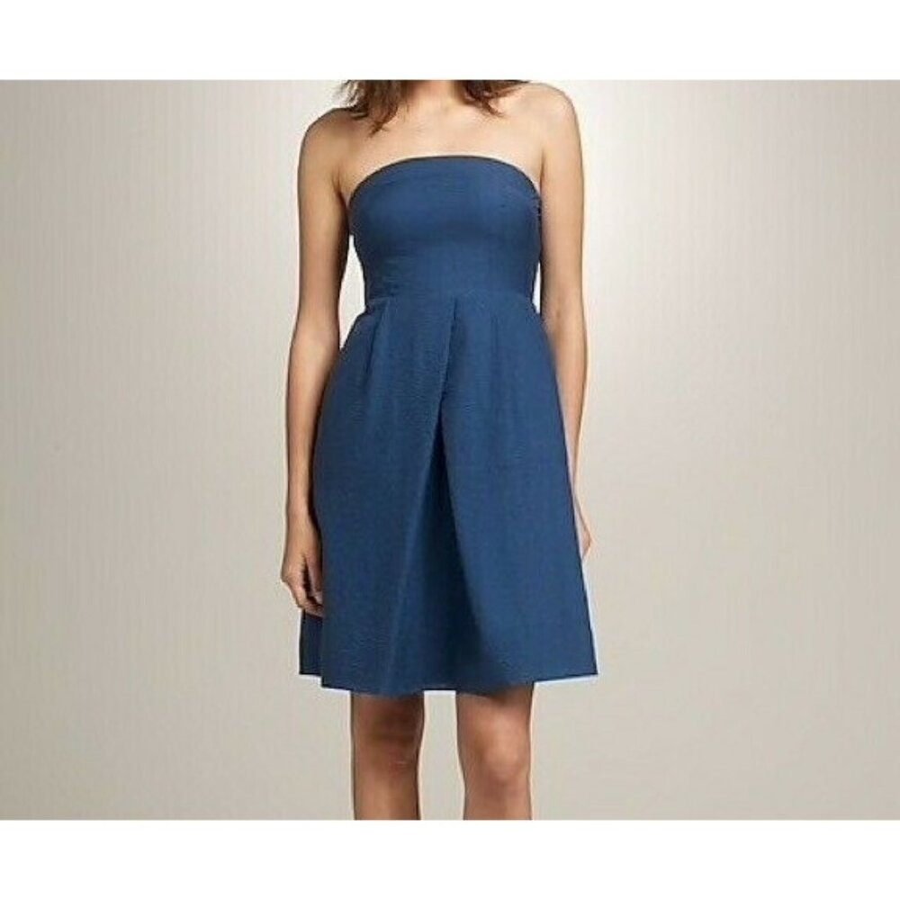 J. Crew Black Strapless Mini Dress Petite Size 0 Lined - Picture 5 of 5